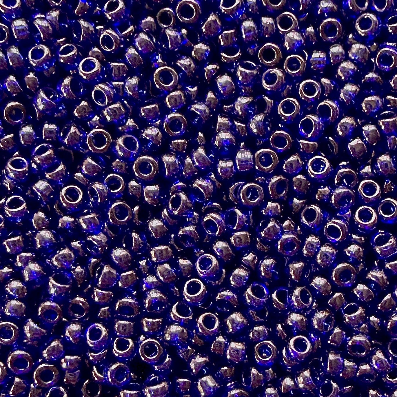 40g Miyuki 11 - 308 Cobalt Gold Luster - The Bead Mix