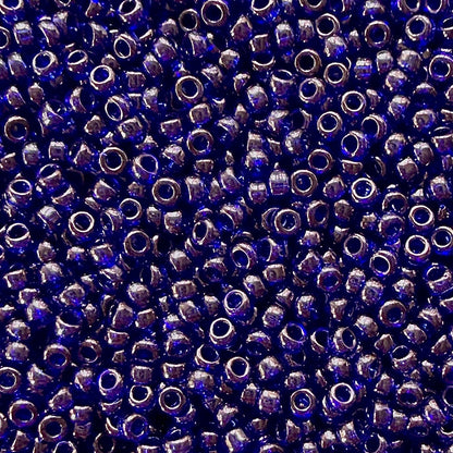 40g Miyuki 11 - 308 Cobalt Gold Luster - The Bead Mix