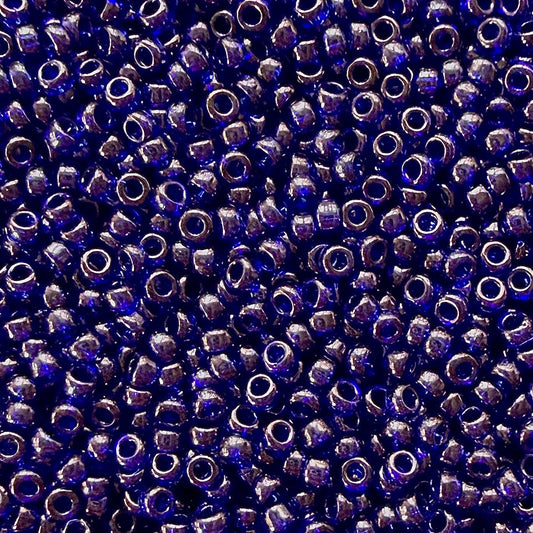 40g Miyuki 11 - 308 Cobalt Gold Luster - The Bead Mix