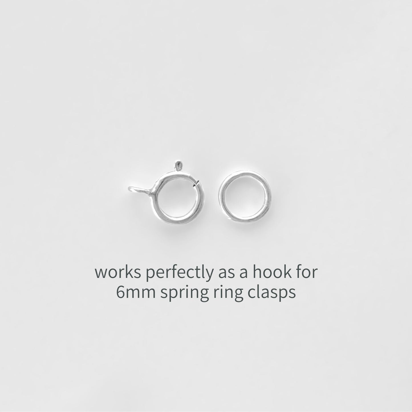 6mm Sterling Silver and Gold - Filled CLOSED Jump Rings - The Bead Mix