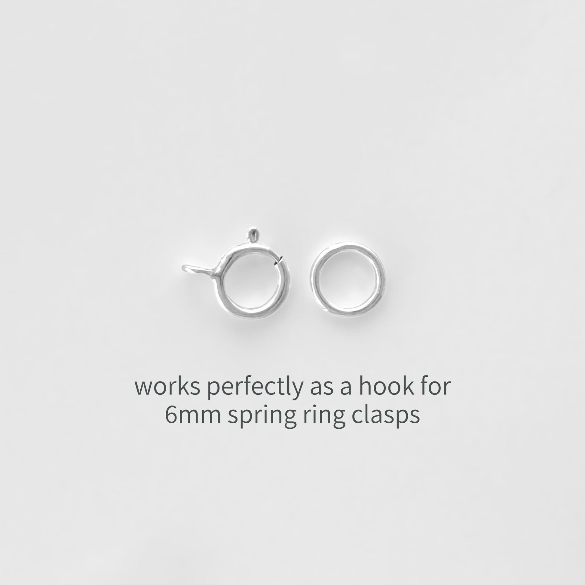 6mm Sterling Silver and Gold - Filled CLOSED Jump Rings - The Bead Mix
