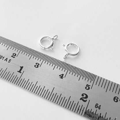 6mm Sterling Silver + Gold - Filled Spring Ring Clasp - The Bead Mix