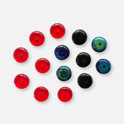 8mm Czech Glass Saucer Beads - The Bead Mix