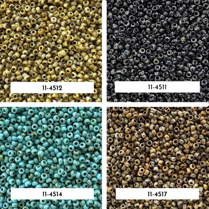 Picasso Miyuki 11/0 Seed Bead Set - 8 Colors