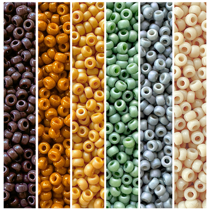 Autumn Fog Miyuki Bead Color Palette