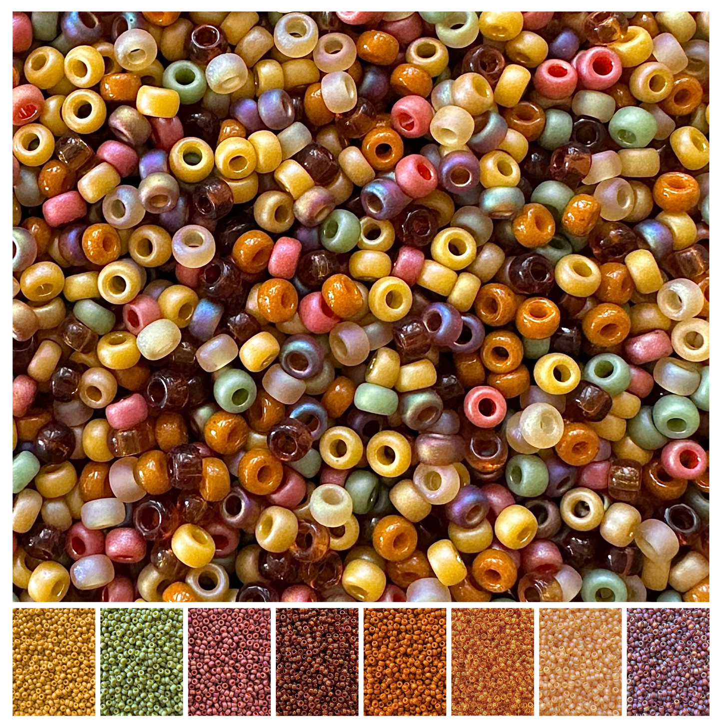 Autumn Leaves Miyuki Bead Color Palette