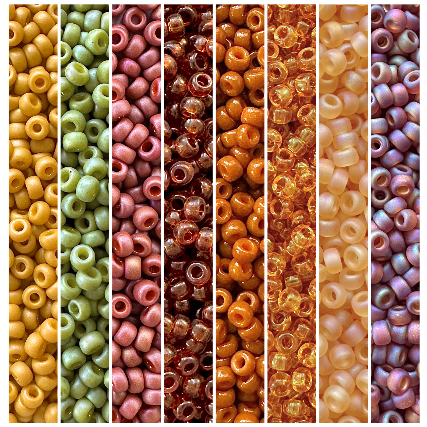 Autumn Leaves Miyuki Bead Color Palette