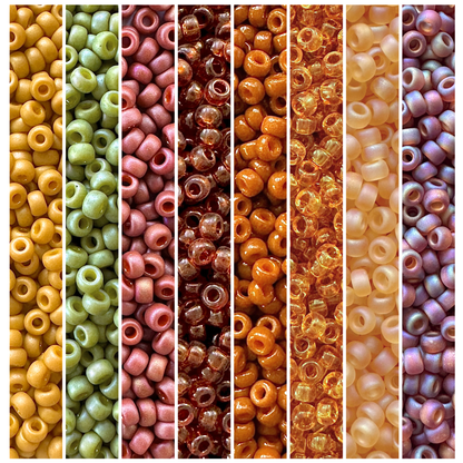 Autumn Leaves Miyuki Bead Color Palette