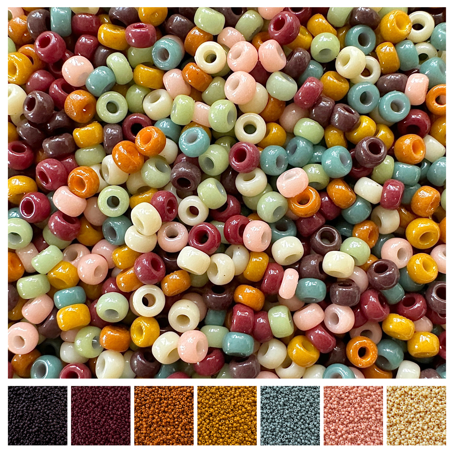 Boho Rainbow 11/0 Miyuki Bead Mix Recipe & Color Palette (DIGITAL)