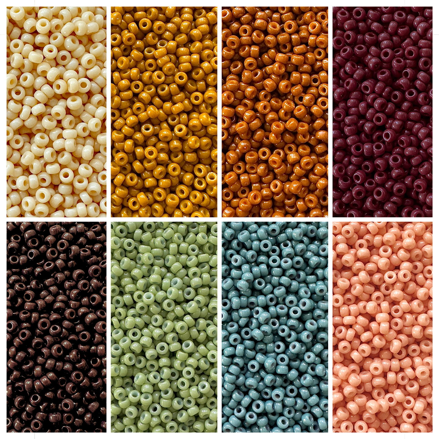 Boho Rainbow Miyuki Bead Color Palette (ROUND & DELICA)