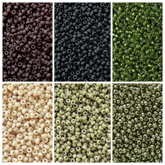 Camo Miyuki Bead Color Palette (ROUND & DELICA)