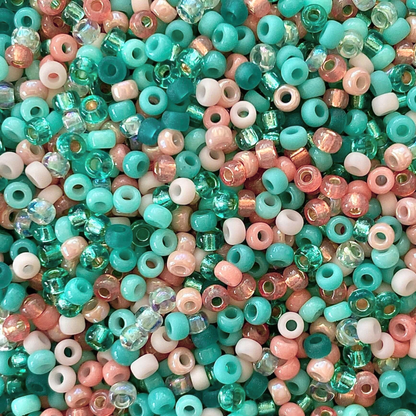 Coastal Peach Miyuki Bead Mix Recipe & Color Palette (ROUND ONLY)