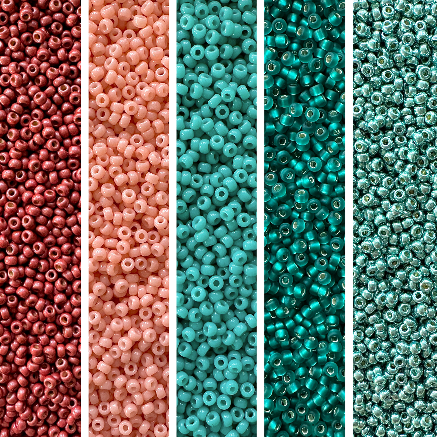 Coral Miyuki Bead Mix Recipe & Color Palette (ROUND ONLY)