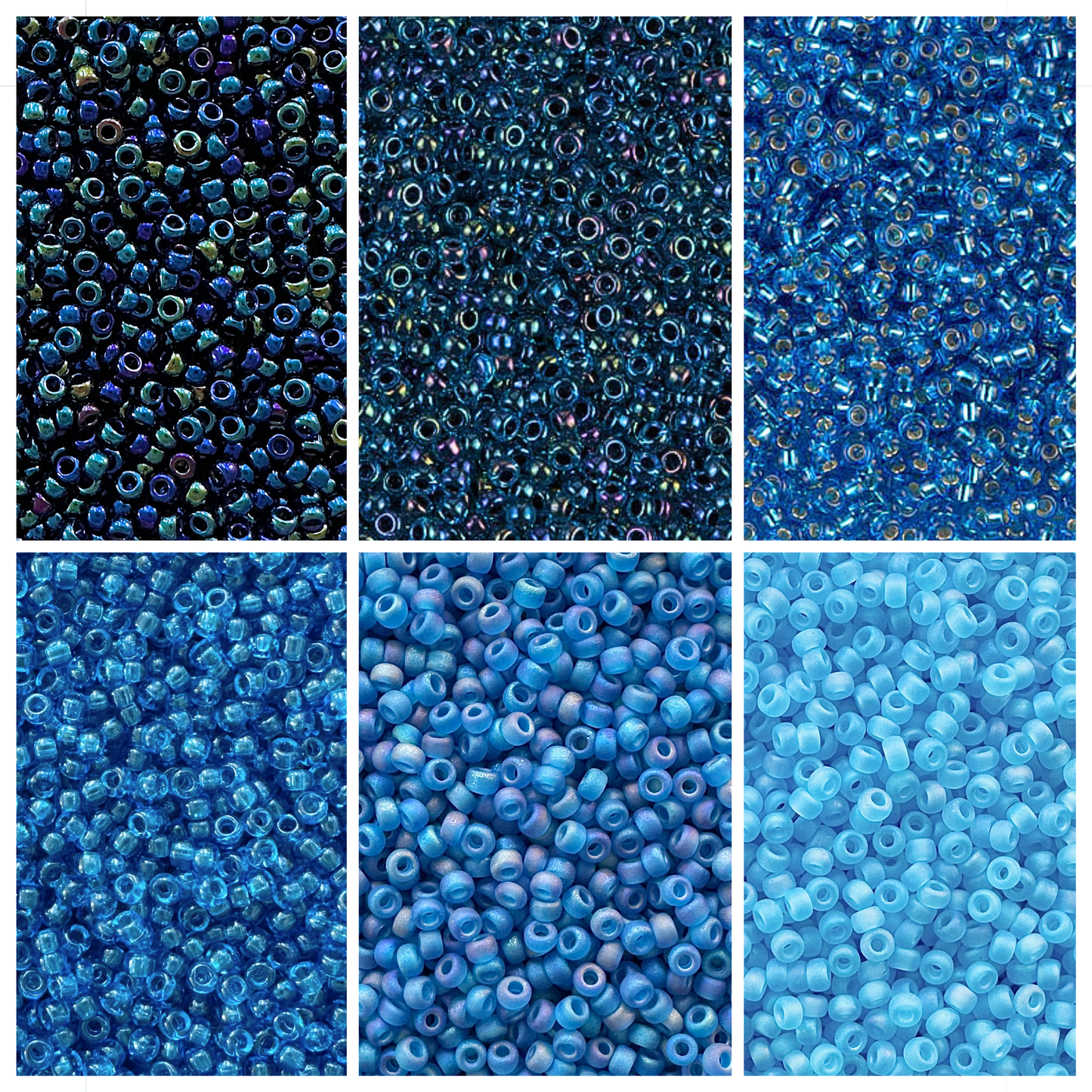 Deep Blue Miyuki Bead Color Palette (ROUND & DELICA)