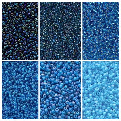 Deep Blue Miyuki Bead Color Palette (ROUND & DELICA)