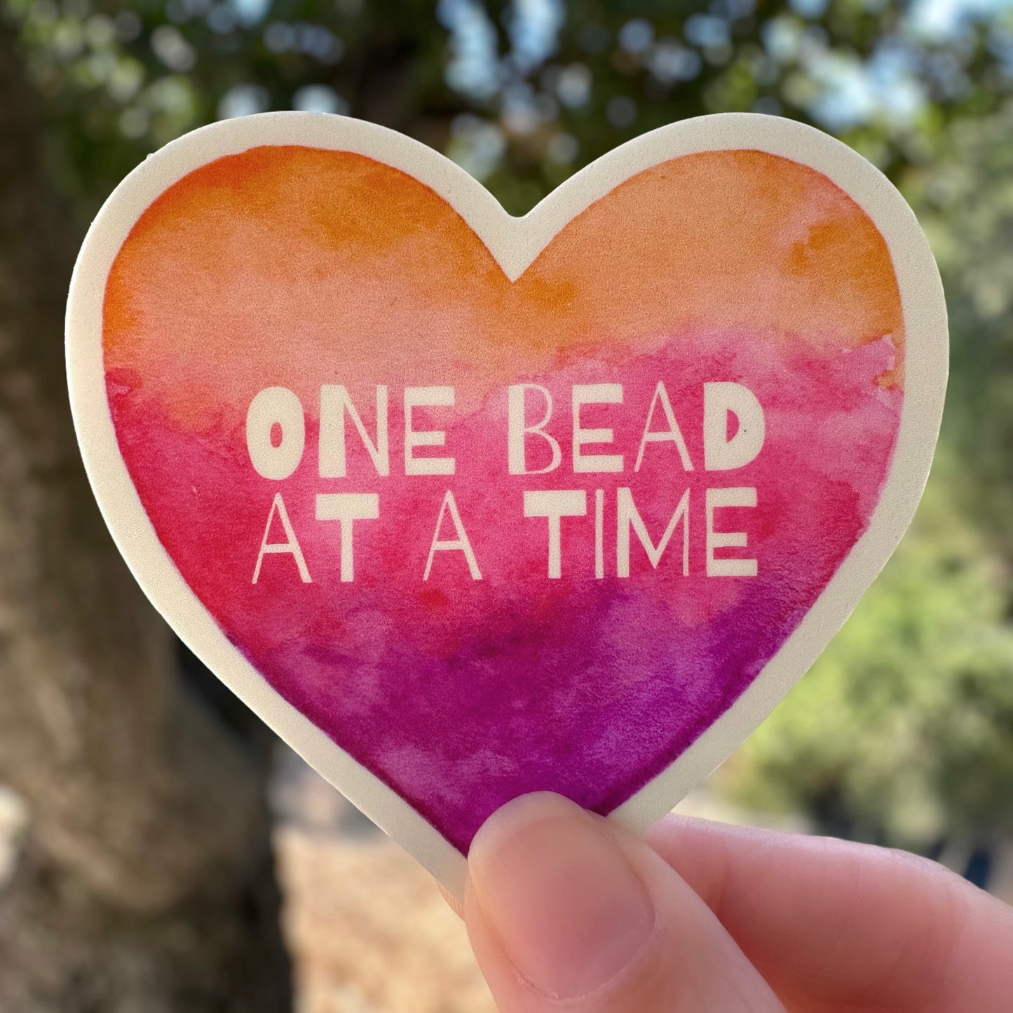 Vinyl Beading Sticker - One Bead at a Time
