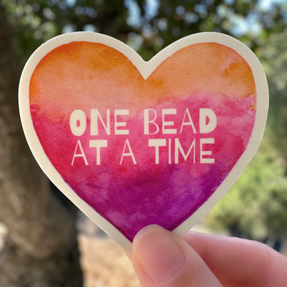 Vinyl Beading Sticker - One Bead at a Time