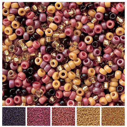 Golden Hour Miyuki Bead Mix Recipe & Color Palette (ROUND ONLY)