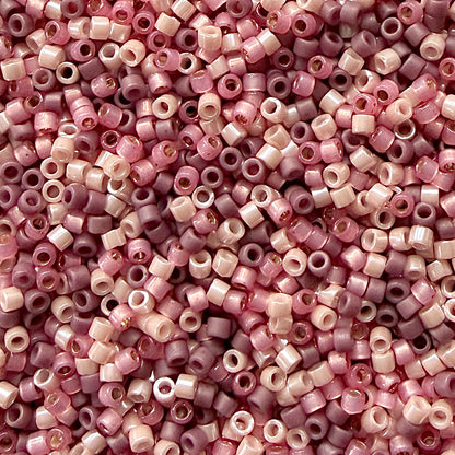 Rouge 11/0 Miyuki Delica Bead Mix