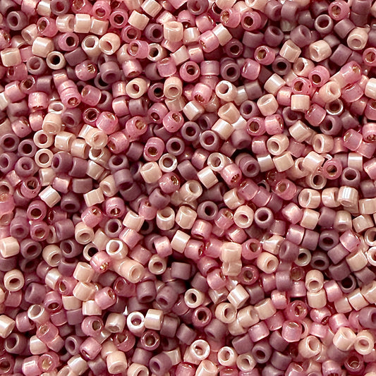 Rouge 11/0 Miyuki Delica Bead Mix