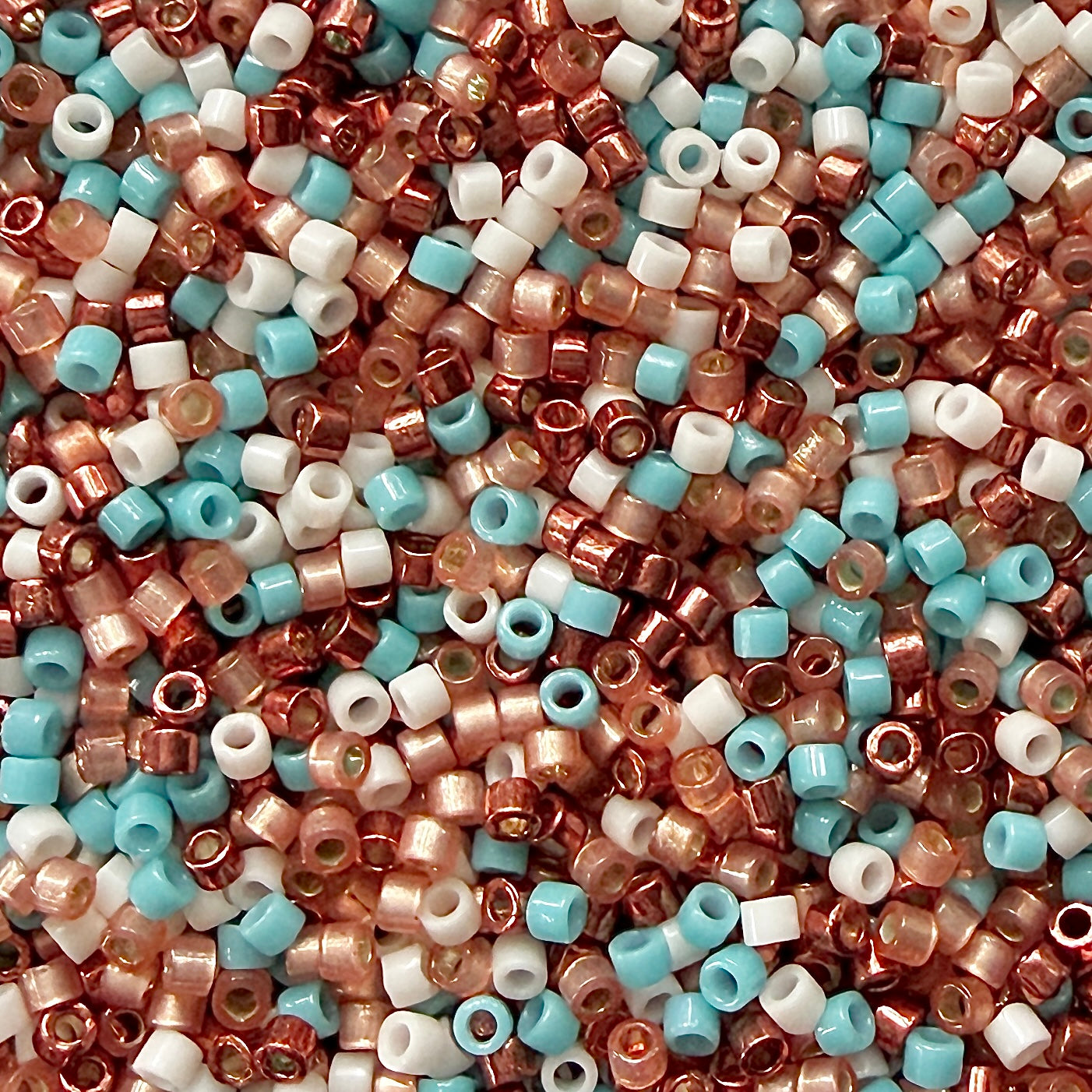 Turquoise Terracotta 11/0 Miyuki Delica Bead Mix