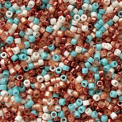 Turquoise Terracotta 11/0 Miyuki Delica Bead Mix