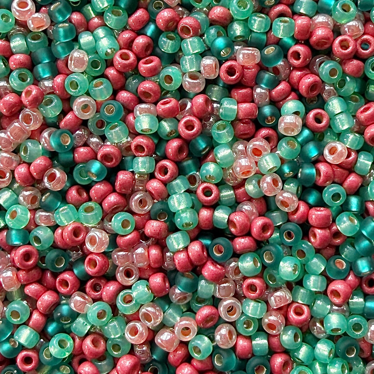 Minty Melon 11/0 Miyuki Seed Bead Mix