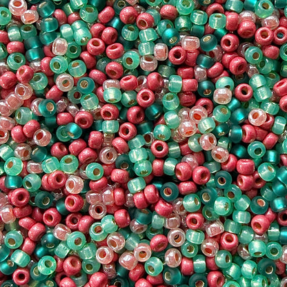 Minty Melon 11/0 Miyuki Seed Bead Mix