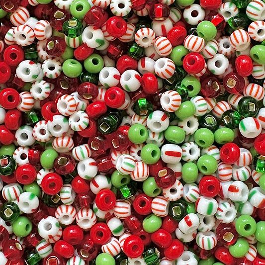 Christmas Cheer 6/0 Czech Seed Bead Mix