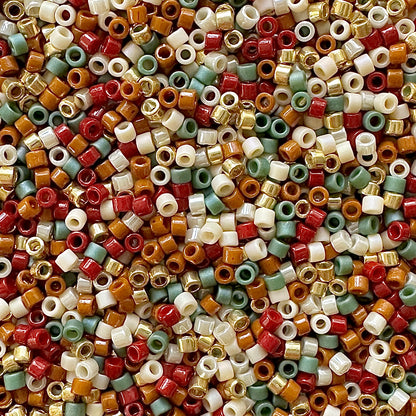 Cozy Christmas 11/0 Miyuki Delica Bead Mix