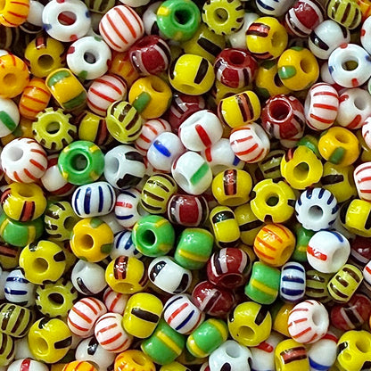 6/0 Czech Striped Seed Bead Mix