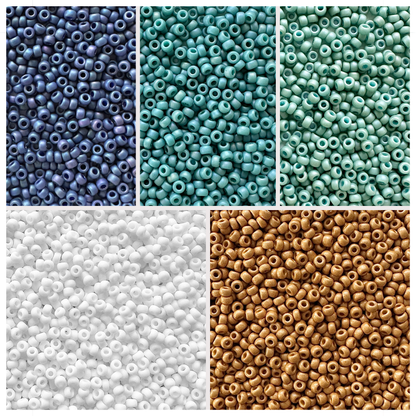 Ocean Miyuki Bead Color Palette (ROUND & DELICA)