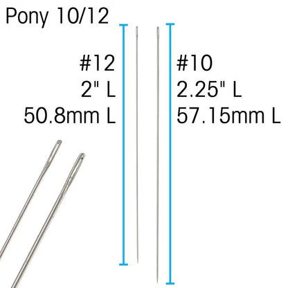 Pony Beading Needles Size 10/12