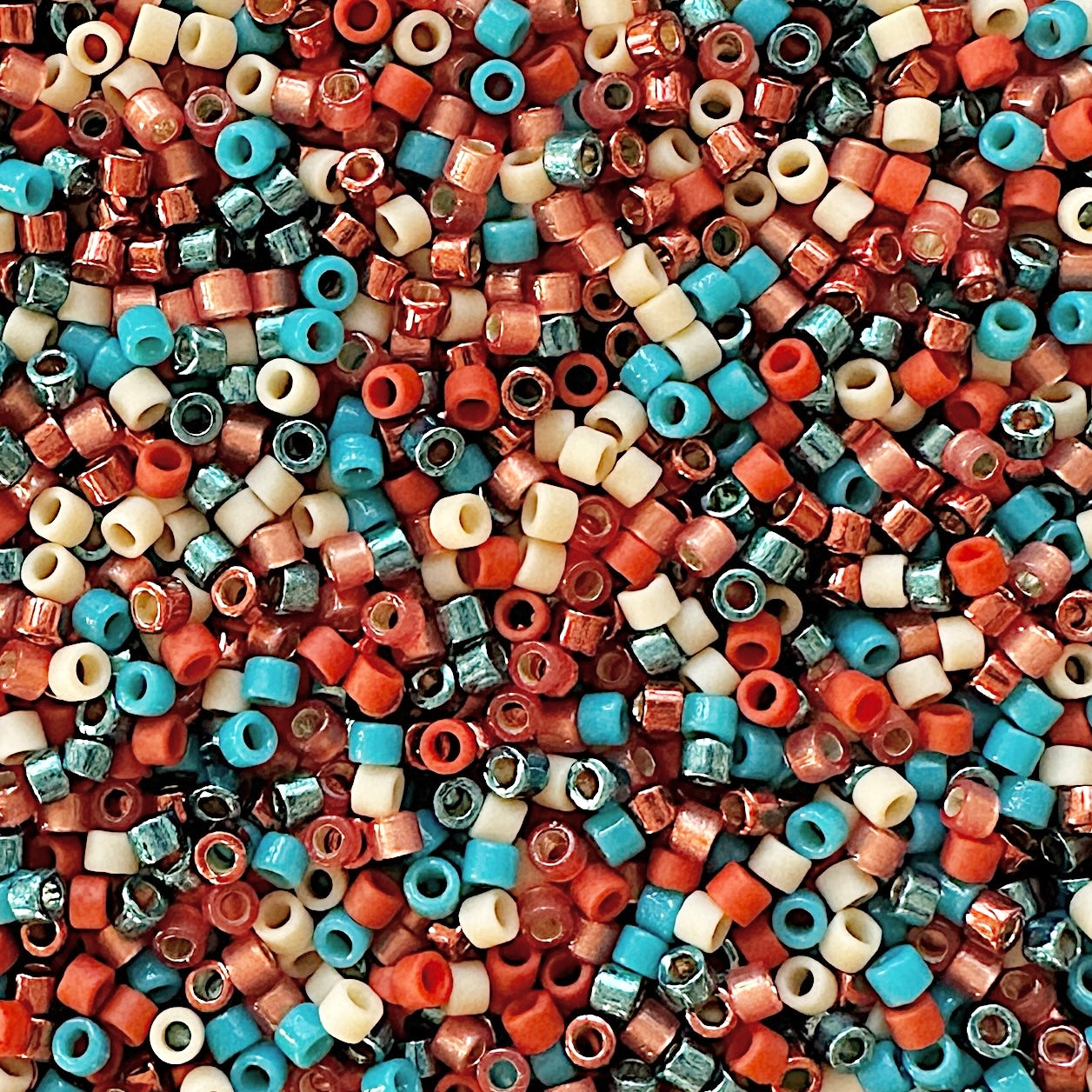 Copper Blues 11/0 Miyuki Delica Bead Mix