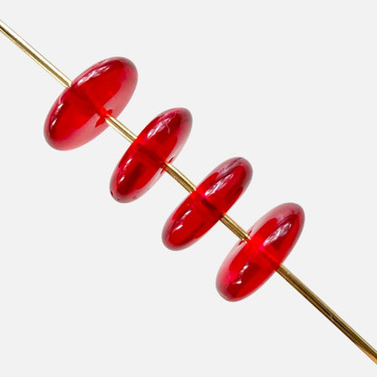 8mm Czech Glass Saucer Beads