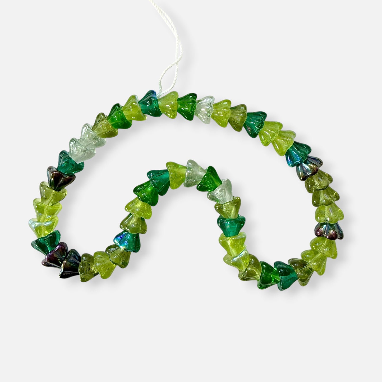 Czech Glass Bell Flower Beads