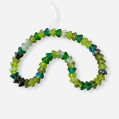 Czech Glass Bell Flower Beads