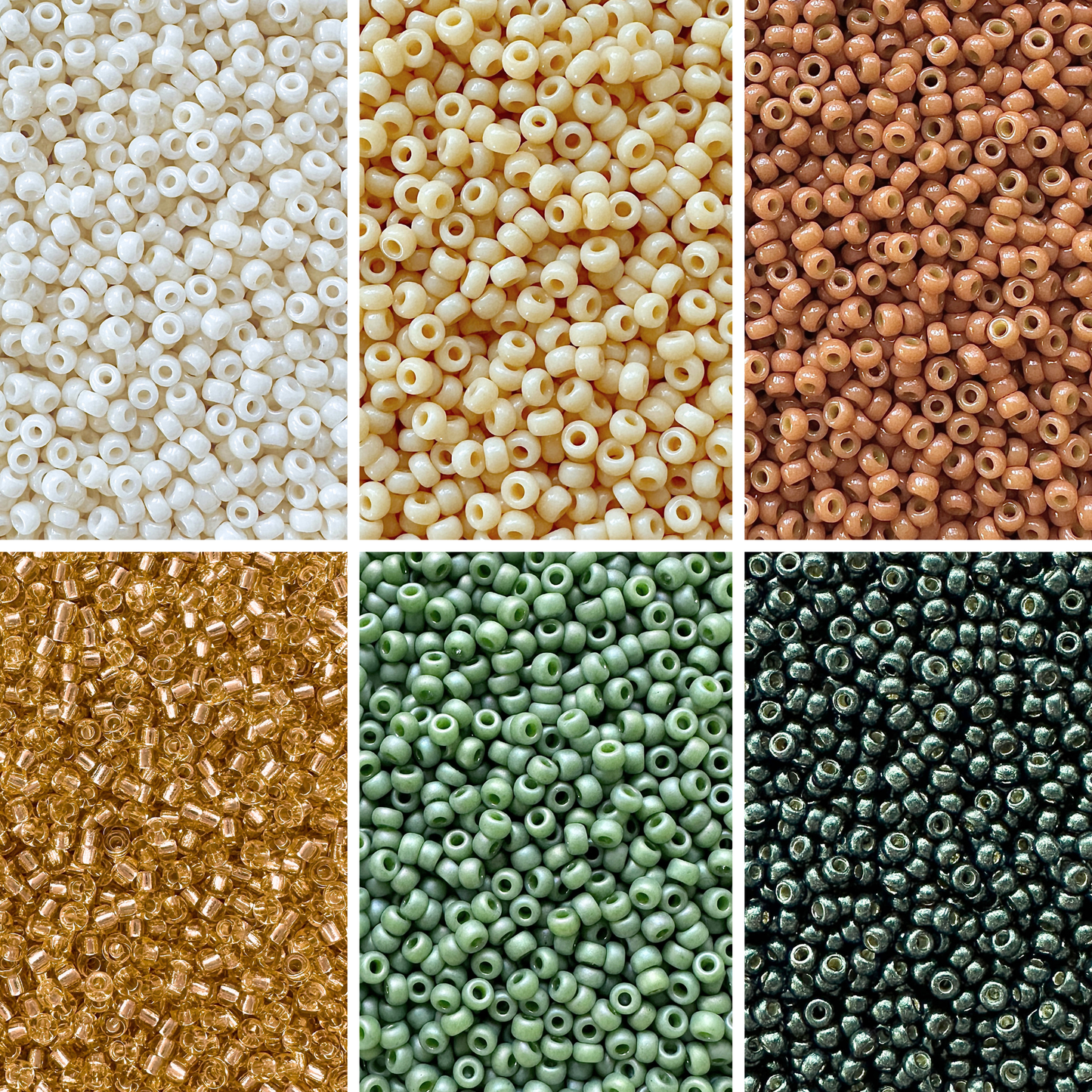 Pine Miyuki Bead Color Palette (ROUND & DELICA)