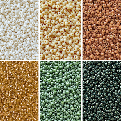 Pine Miyuki Bead Color Palette (ROUND & DELICA)