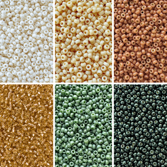 Pine Miyuki Bead Color Palette (ROUND & DELICA)