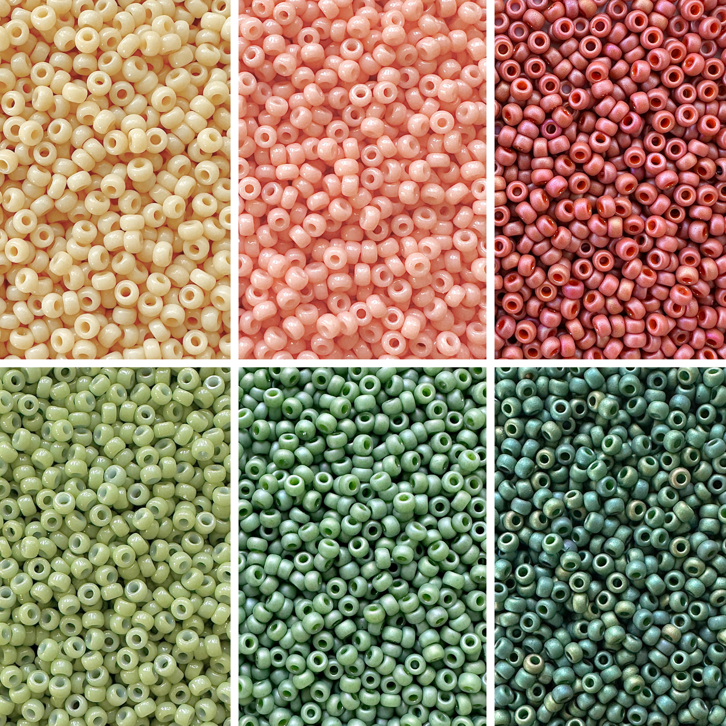 Modern Christmas Miyuki Bead Color Palette (ROUND & DELICA)