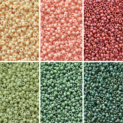 Modern Christmas Miyuki Bead Color Palette (ROUND & DELICA)