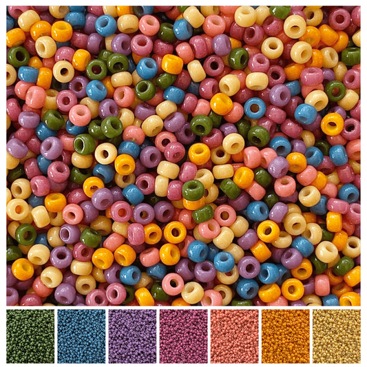 Retro Rainbow Miyuki Bead Mix Recipe & Color Palette (DIGITAL)