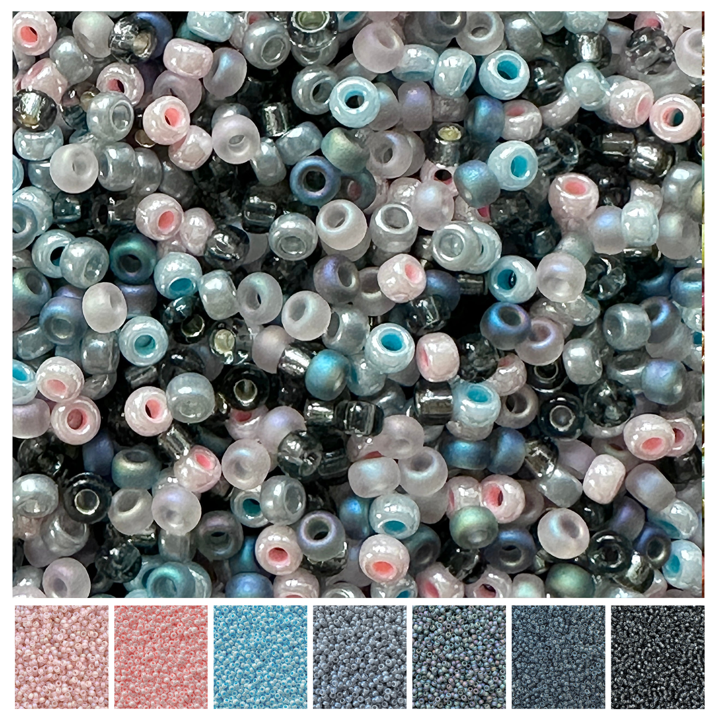 Stormy Miyuki Bead Mix Recipe & Color Palette (DIGITAL)