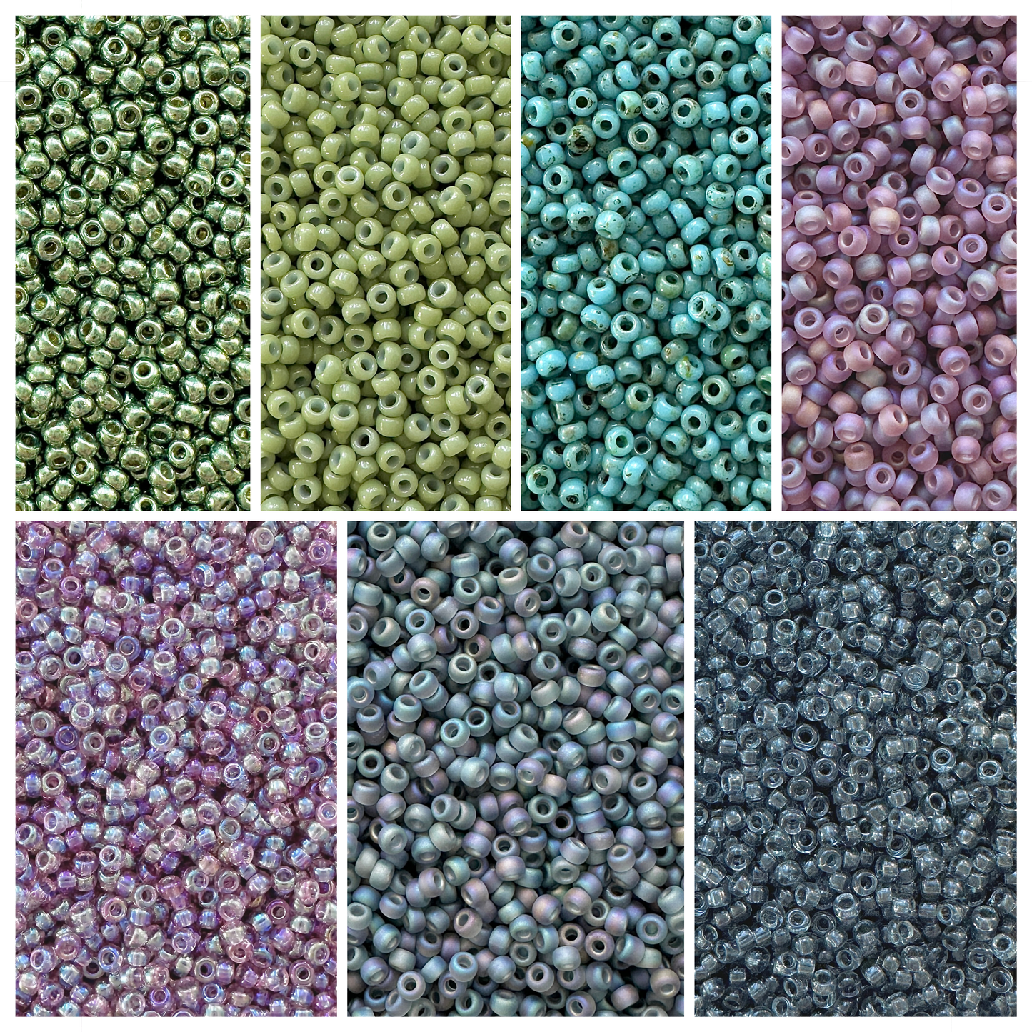 Succulent Miyuki Bead Color Palette (ROUND & DELICA)