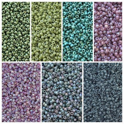 Succulent Miyuki Bead Color Palette (ROUND & DELICA)