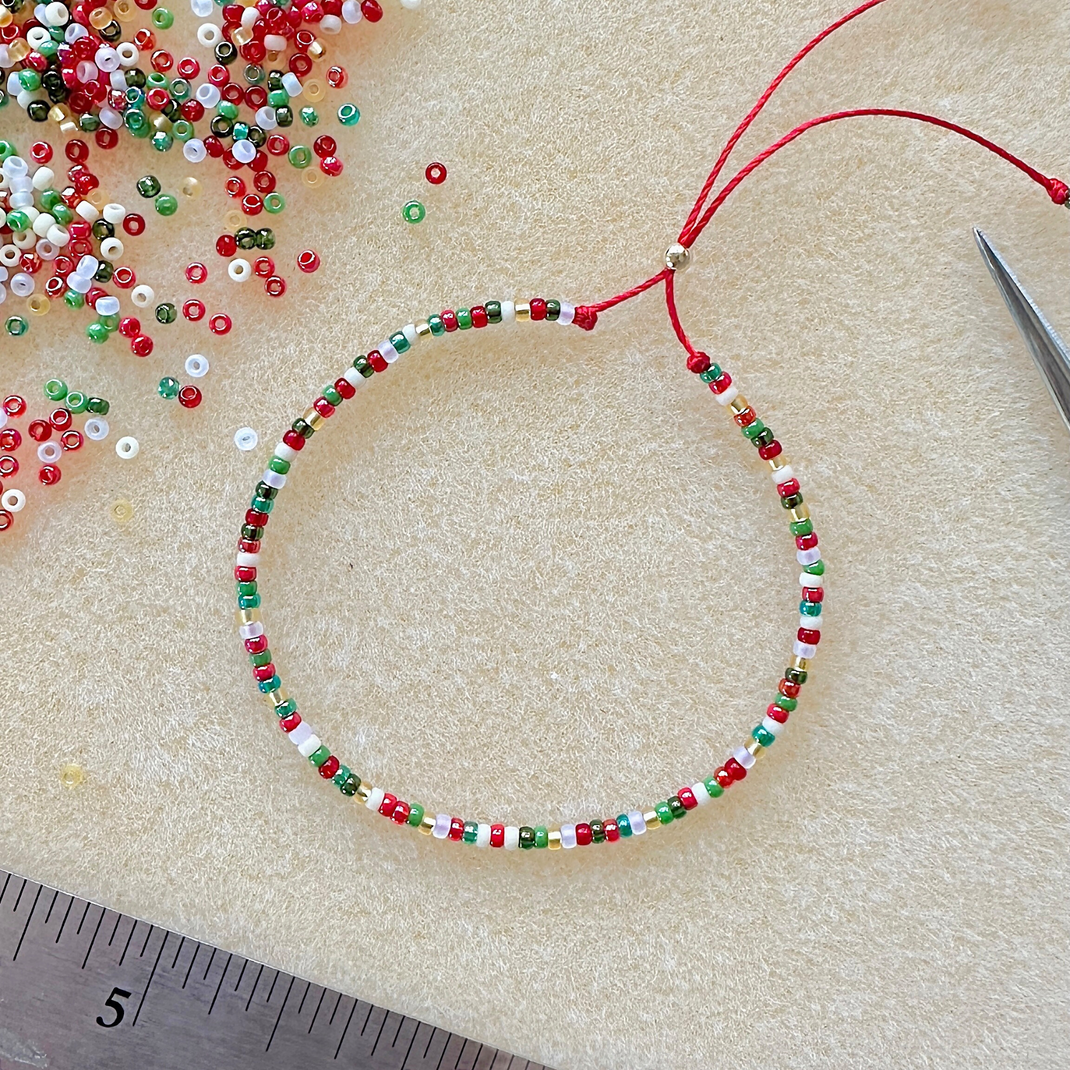 Adjustable Seed Bead Bracelet Beading Tutorial | The Bead Mix