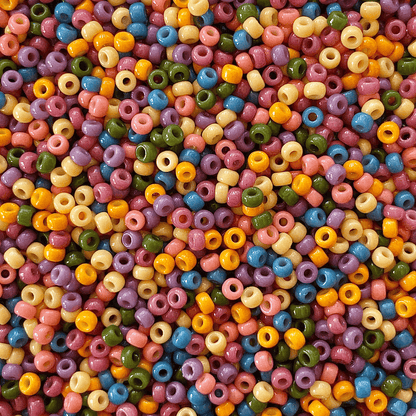 Retro Rainbow Miyuki Bead Mix Recipe & Color Palette (DIGITAL)