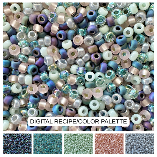 Abalone 11/0 Miyuki Bead Mix Recipe & Color Palette (DIGITAL) - The Bead Mix