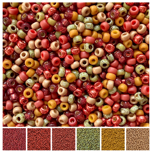 Apple Orchard Miyuki Bead Color Palette - The Bead Mix